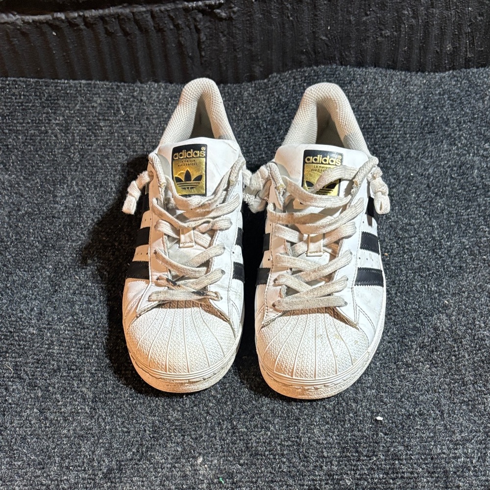 Adidas Classic White and Black Shoes